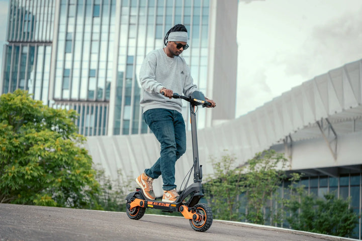 KuKirin scooter used for everyday city transportation