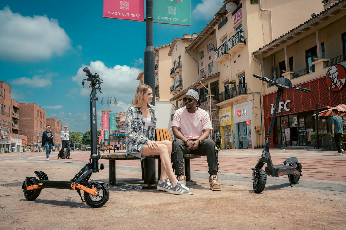 KuKirin electric scooters in modern European commuting environment