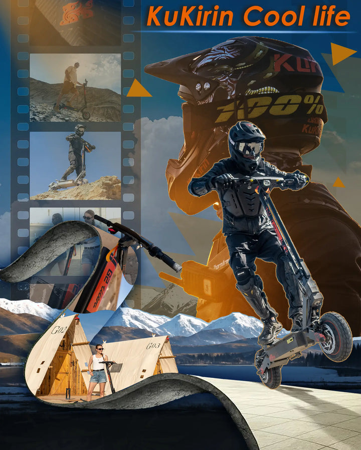 KuKirin G2 Ultra dual motor electric scooter climbing uphill